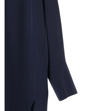 Green Parks イージーケア　比翼ボタンチュニック Dark Navy