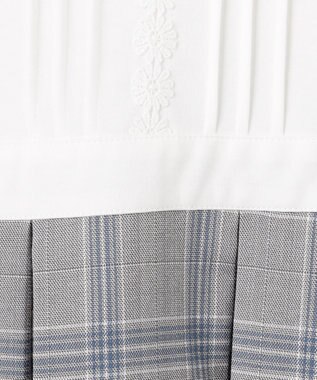 組曲 KIDS 【150-170㎝】 チェックワンピース＆T/Rジャケットセット サックスブルー