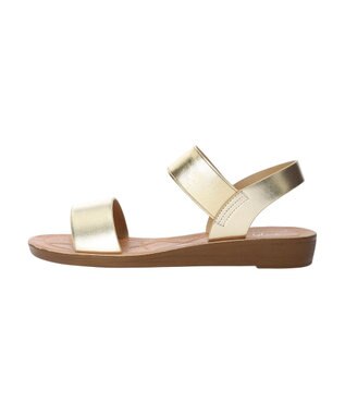 Green Parks ・ｒｉｃｈ　ｂｌｕｅ　ゴムストラップサンダル Gold