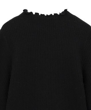 Green Parks ・ｓｗｉｎｇ　ｂｙ　ウラシャギーフレアスリーブニット Black