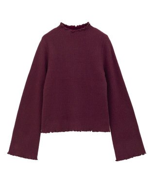 Green Parks ・ｓｗｉｎｇ　ｂｙ　ウラシャギーフレアスリーブニット Bordeaux