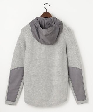 JOSEPH ABBOUD MOUNTAIN 【UNISEX】日本素材 ストレッチニットパーカー ライトグレー系