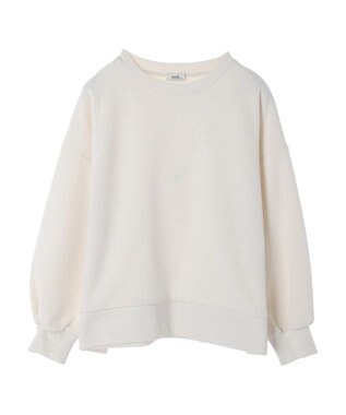 earth music&ecology サイドボタンダンボールプルオーバー Ivory