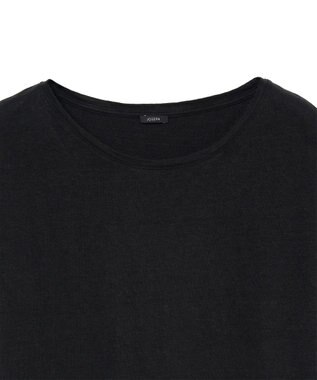 JOSEPH 【洗える】リネンジャージー　キャップスリーブトップス Black