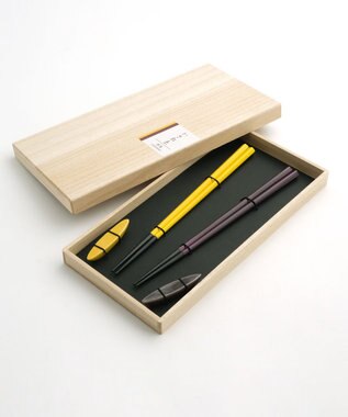 たち吉 【たち吉】かさね色箸・箸置セット移菊〈箸2膳・箸置2個〉