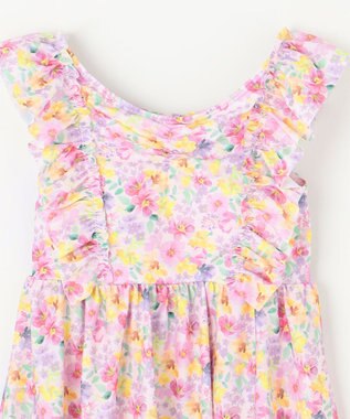 ANY KIDS 花柄 セパレート 水着 ピンク系花柄