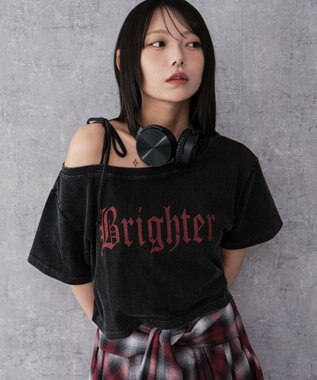 WEGO 2WAYオフショルショートT 柄7