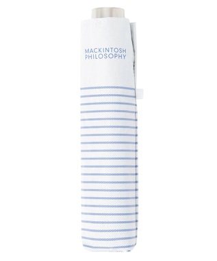 MOONBAT 【フワクール生地使用/軽量】MACKINTOSH PHILOSOPHY 遮光 晴雨兼用 折りたたみ日傘 ボーダー