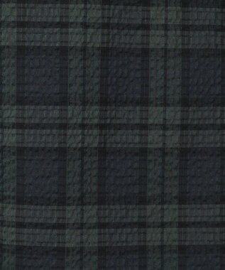 GOTAIRIKU リラックスシルエット【高通気性/吸水速乾】ドッツエアー クールマックスサッカーシャツ ブラックウォッチ/26年新色