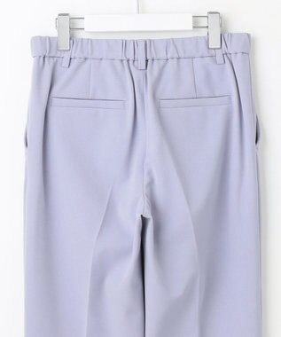 自由区 【撥水加工・洗える】TRギャバ裏起毛テーパード パンツ サックスブルー系