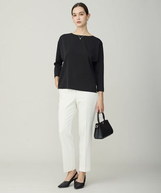 ICB L Fied スプリットラグラン Tブラウス ブラック