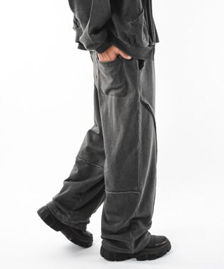 WEGO 【ユニセックス着用ITEM】バルーン3Dスウェットパンツ ブラックその他