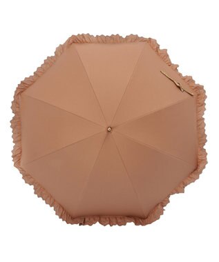 MOONBAT GRACY(グレイシー) 晴雨兼用日傘 長傘 T/C Eyelet lace Frill テラコッタ