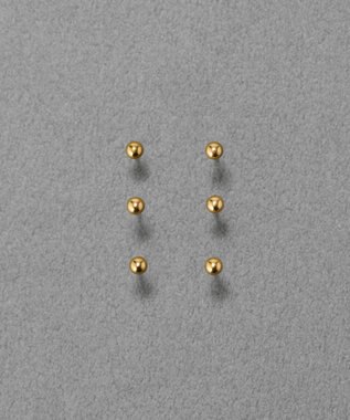 Phoebe 【金属アレルギー対応】6setメタルピアス　ゴールド/サージカルステンレス ゴールド