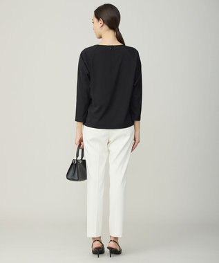 ICB L Fied スプリットラグラン Tブラウス ブラック