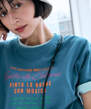 ANY ANYファンクションロゴTシャツ ブルー