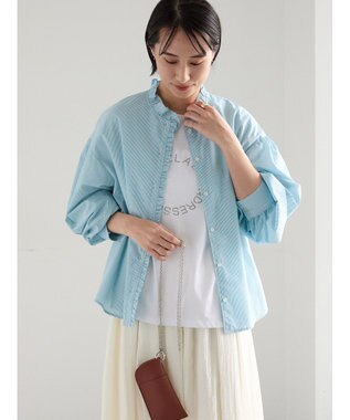 Te chichi ラインストーンサークルロゴTシャツ シルバー