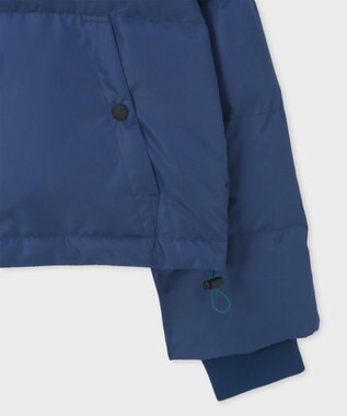 Paul Smith Tea Floral ボンネットフード ショートダウン インディゴブルー