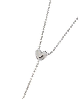 Green Parks ・ＨＡＬＦ　ＴＩＭＥ　Ｙ字ハートネックレス Silver