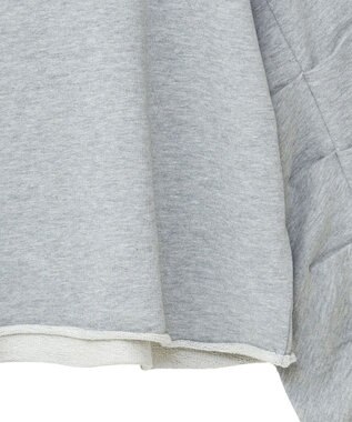 AMERICAN HOLIC ミニ裏毛タックスリーブショートプルオーバー2 Light Gray Mixture