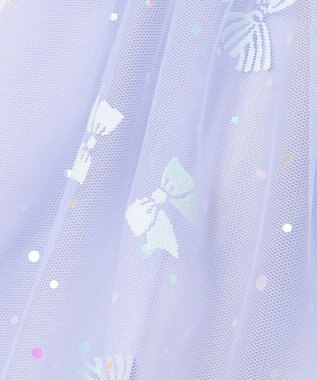 ANY KIDS リボン チュールスカート サックスブルー