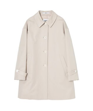 DAKS コットンシャンブレー ギャバジン オフショルダーコート サンドドーラー