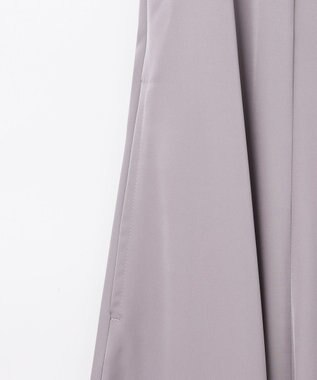 GRACE CONTINENTAL サテンフレアドレスパンツ グレー