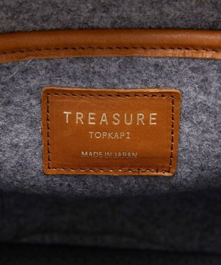 TOPKAPI 【TREASURE TOPKAPI】イタリアンフェルト ラメテープ トートバッグ 2023 グレー