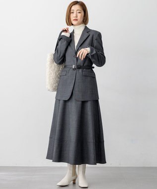 23区 【セットアップ対応】TWサキソニー シングル ジャケット グレー系