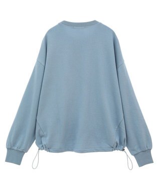 Green Parks ドロストミニ裏毛プルオーバー Sax