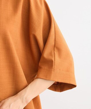 Green Parks 前後２ｗａｙ　ミディ丈タックワンピース Orange