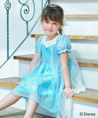 ANY KIDS 【ディズニープリンセス/フローズン】なりきりワンピース サックスブルー（エルサ）
