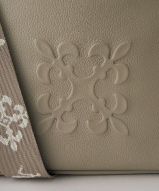russet エンボスモノグラム2WAYショルダーバッグ(CE-1692) GrayBeige