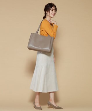 LA BAGAGERIE 【ドラマ衣装提供商品】シンプルA4トートバッグ グレー