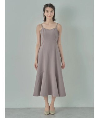 earth music&ecology ＳＥＴ２点チュールブラウス付きキャミワンピース Mocha