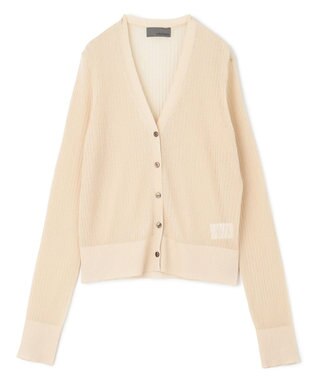 uncrave シアー リブ ニット カーディガン（uncrave STANDARD） ベージュ