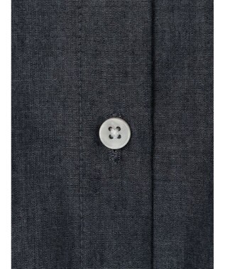 earth music&ecology スタンドフリルシャツ Blue