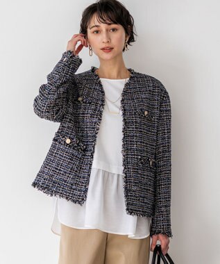 23区 【先行予約】GIOLICAツイード ジャケット