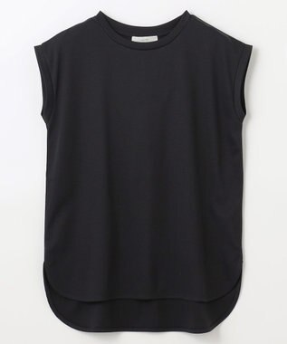 ANY 【汗ジミ防止加工】シルケットスムースノースリーブプルオーバー ブラック