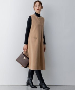 組曲 S 【WEB限定・2SET】ニットジャンスカセット キャメル系×ブラック系