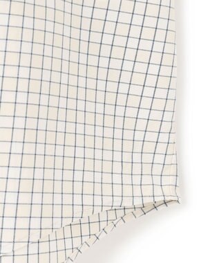 UNFILO MENS コットンライク 半袖シャツ【ギフトにもおすすめ】 ベージュチェック