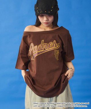 WEGO 別注MLBオフショルビッグT 柄3