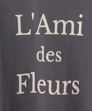 ANY 【洗濯機可】フロッキーロゴロングＴシャツ チャコール