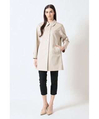 DAKS コットンシャンブレー ギャバジン オフショルダーコート サンドドーラー