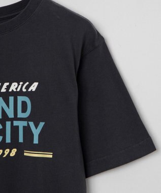 WEGO ヴィンテージライクグラフィックTシャツ スミクロ