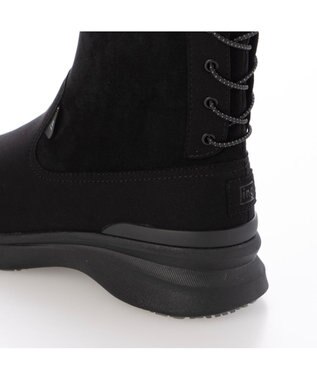 ing <ing>【レイン対応】厚底ストレッチブーツ ブラック