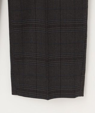 組曲 L ハンサムツイルテーパード パンツ チャコールチェック系3