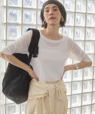 WEGO 【ANGIE VINTAGE】シアースラブレイヤードTシャツ ホワイト