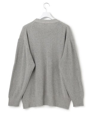 J.PRESS YORK STREET 【UNISEX】デニムルッククルーネックニット ライトグレー系