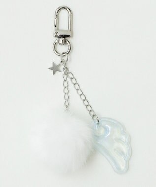 WEGO ファーエンジェルキーホルダー